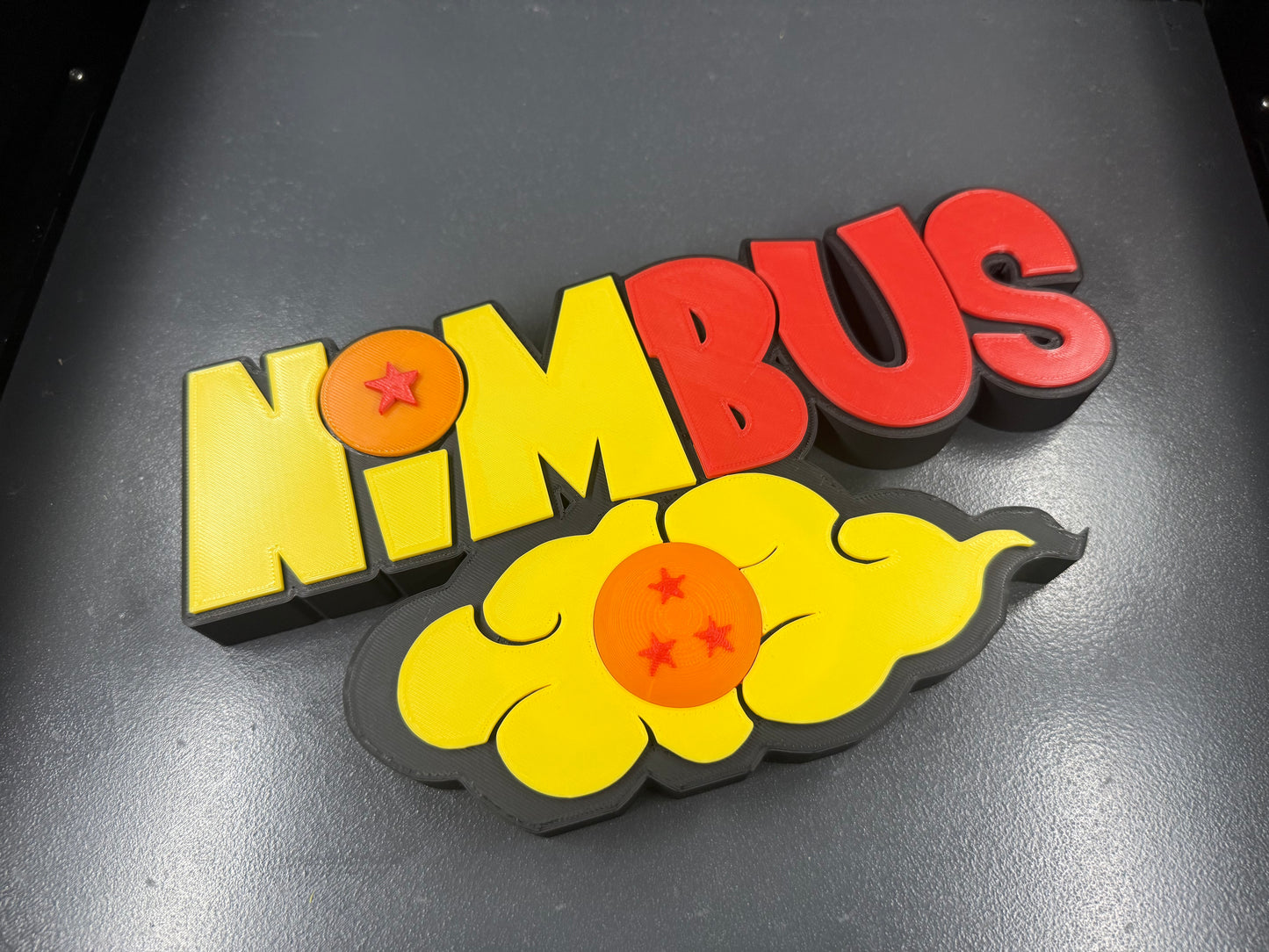 3d Printed DB Dragon Nimbus Cloud Inspired Name Plate Display I Personalized Desk Sign I Office Gift I Her His Gift I Kamehameha