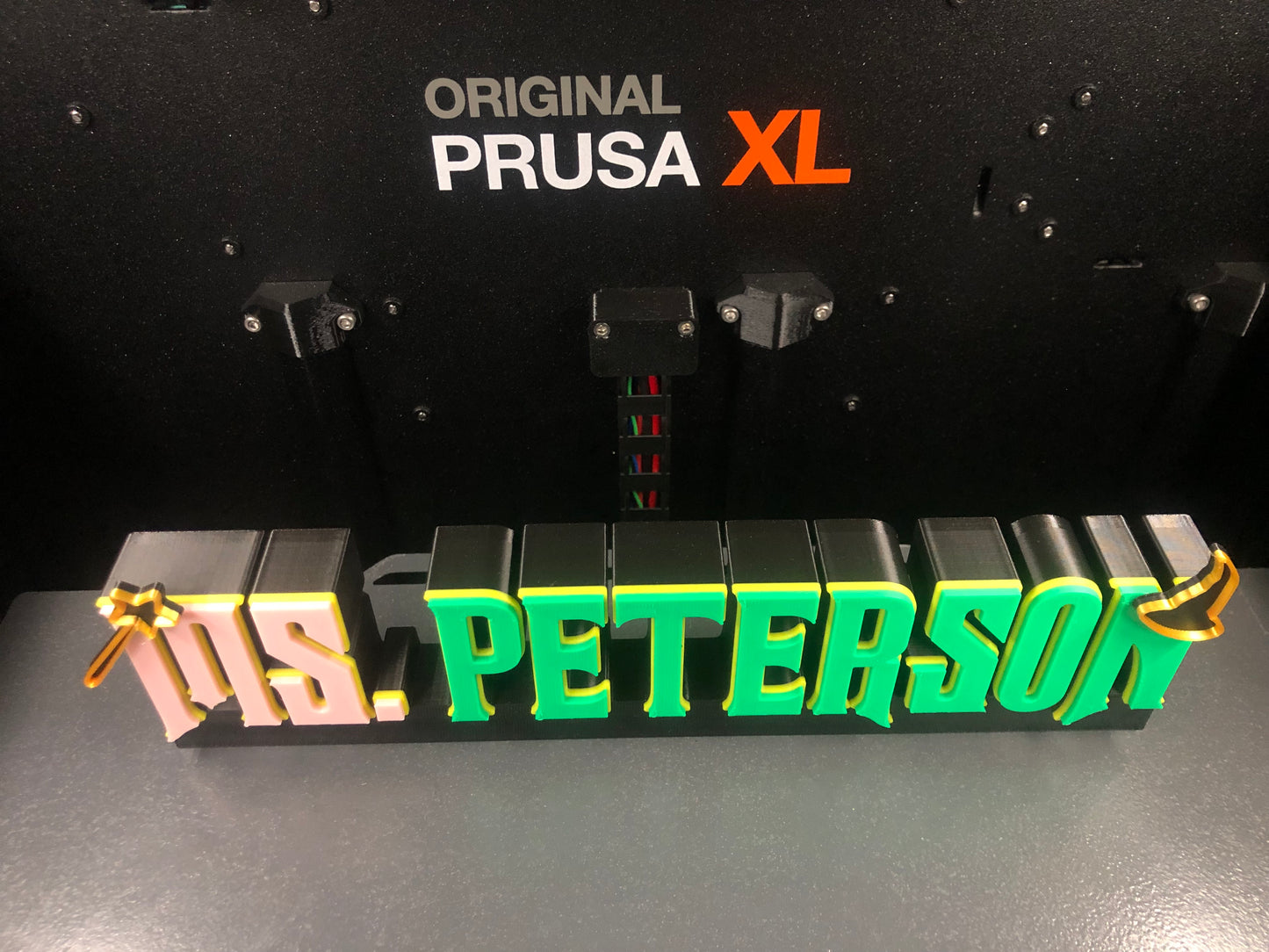 3d Printed Witches of Oz Inspired Name Plate I Personalized Desk Sign I Office Gift I Her His Gift I Display I Dorothy I Wicked West I Gold