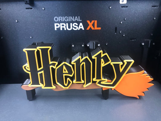 3d Printed HP Wizard Name Plate I Personalized Desk Sign I Her His Gift I Kid's Room I Halloween I Spells I Magic I Custom I Back to School