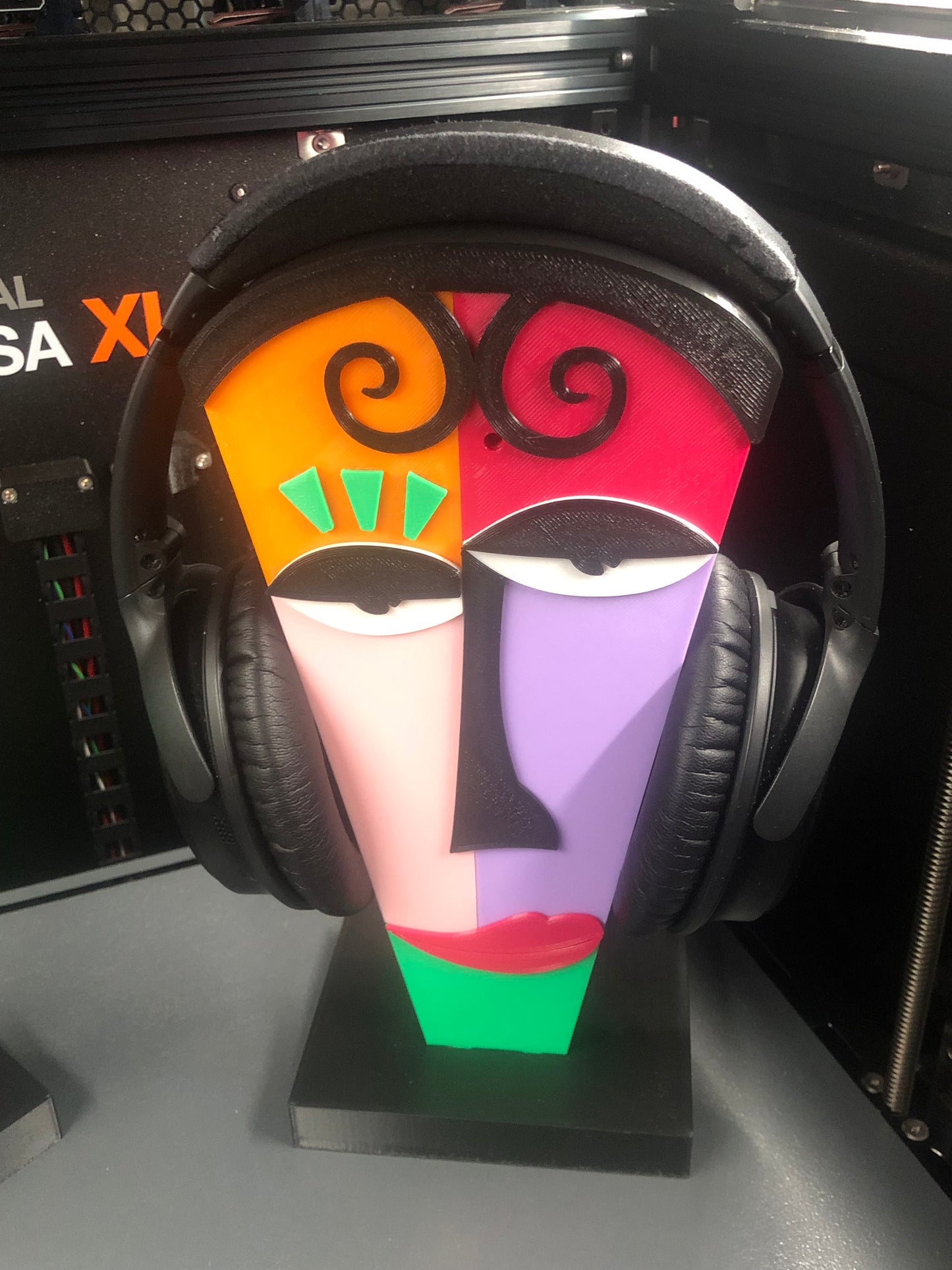 3d Printed Abstract Pablo Picasso Art Headphones Classic Colorful Stands Display I Mona Lisa I Paris | Italian