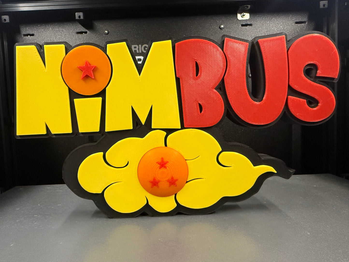 3d Printed DB Dragon Nimbus Cloud Inspired Name Plate Display I Personalized Desk Sign I Office Gift I Her His Gift I Kamehameha