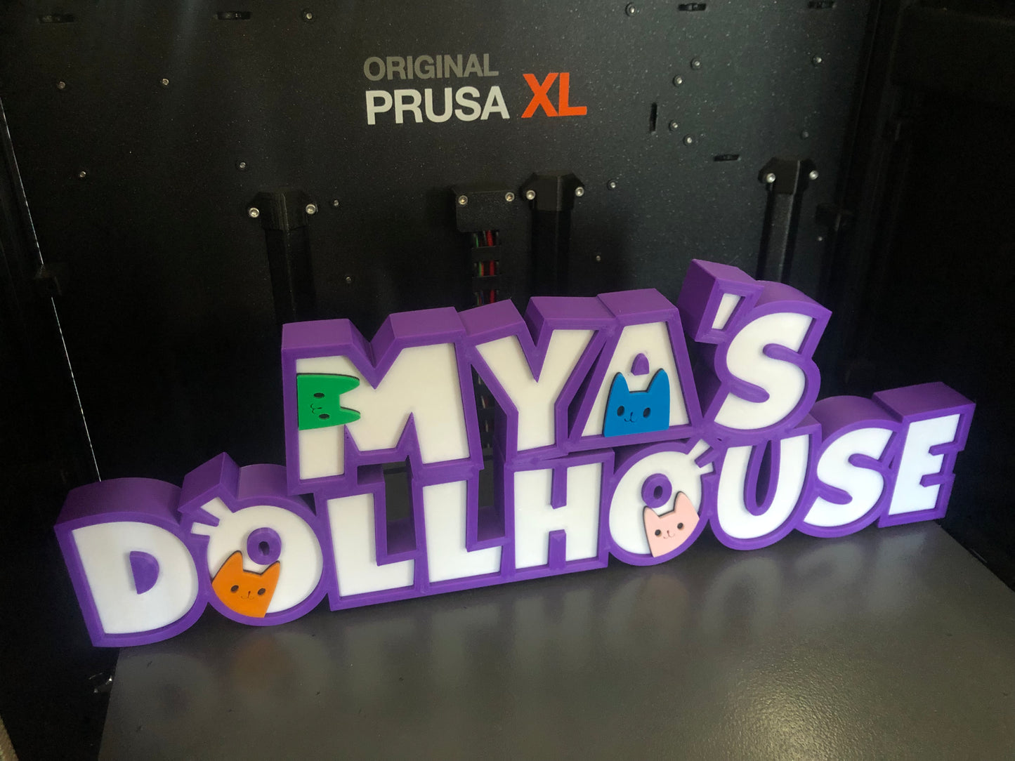 3d Printed Dollhouse Inspired Name Plate Display I Personalized Desk Sign I Birthday Gift I Her His Gift I Party Cake Favor