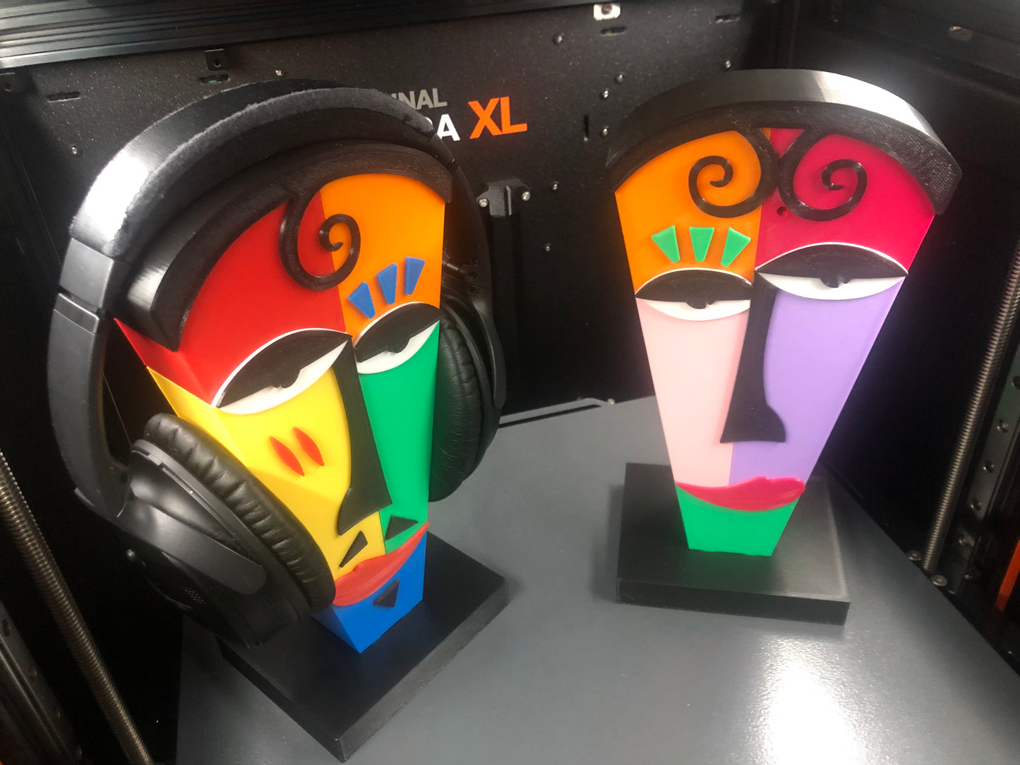 3d Printed Abstract Pablo Picasso Art Headphones Classic Colorful Stands Display I Mona Lisa I Paris | Italian