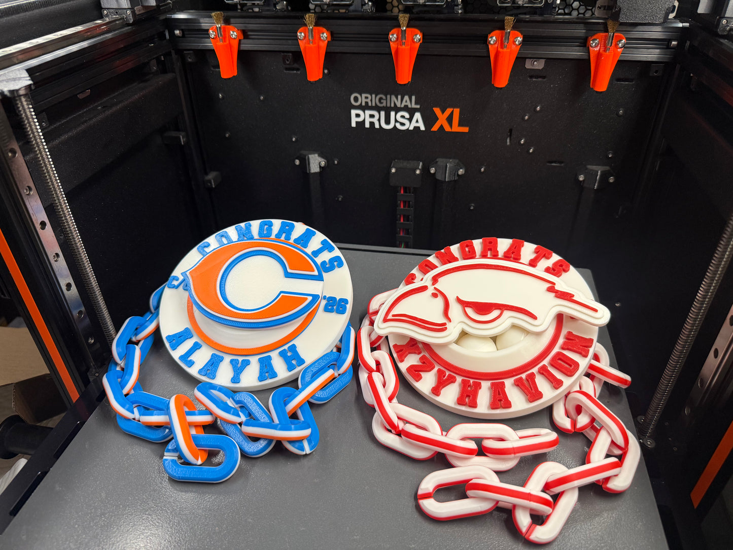 3d Printed SPINNING Graduation Rally Championship Chain Player of the Game I Custom I Sports MVP Baseball Football Cheer Wedding Concert