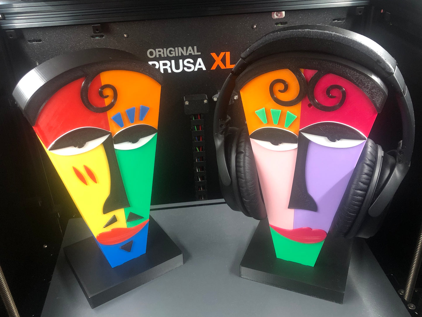 3d Printed Abstract Pablo Picasso Art Headphones Classic Colorful Stands Display I Mona Lisa I Paris | Italian