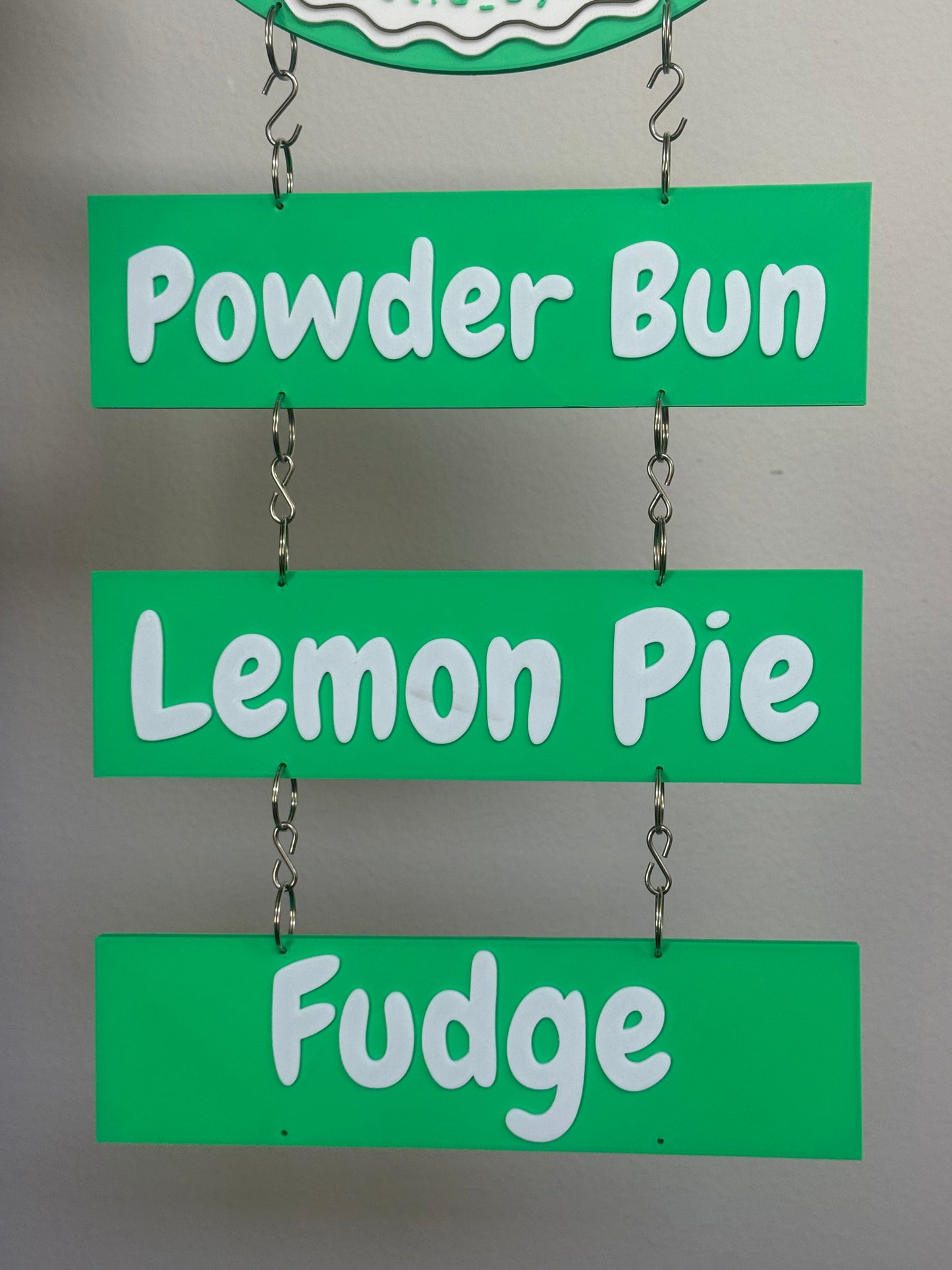3d Printed Magnetic Vendor Market Booth Canopy Tent Sign Holder Hanging Business Logo Personalized Custom Double Sided Hanging Round Display