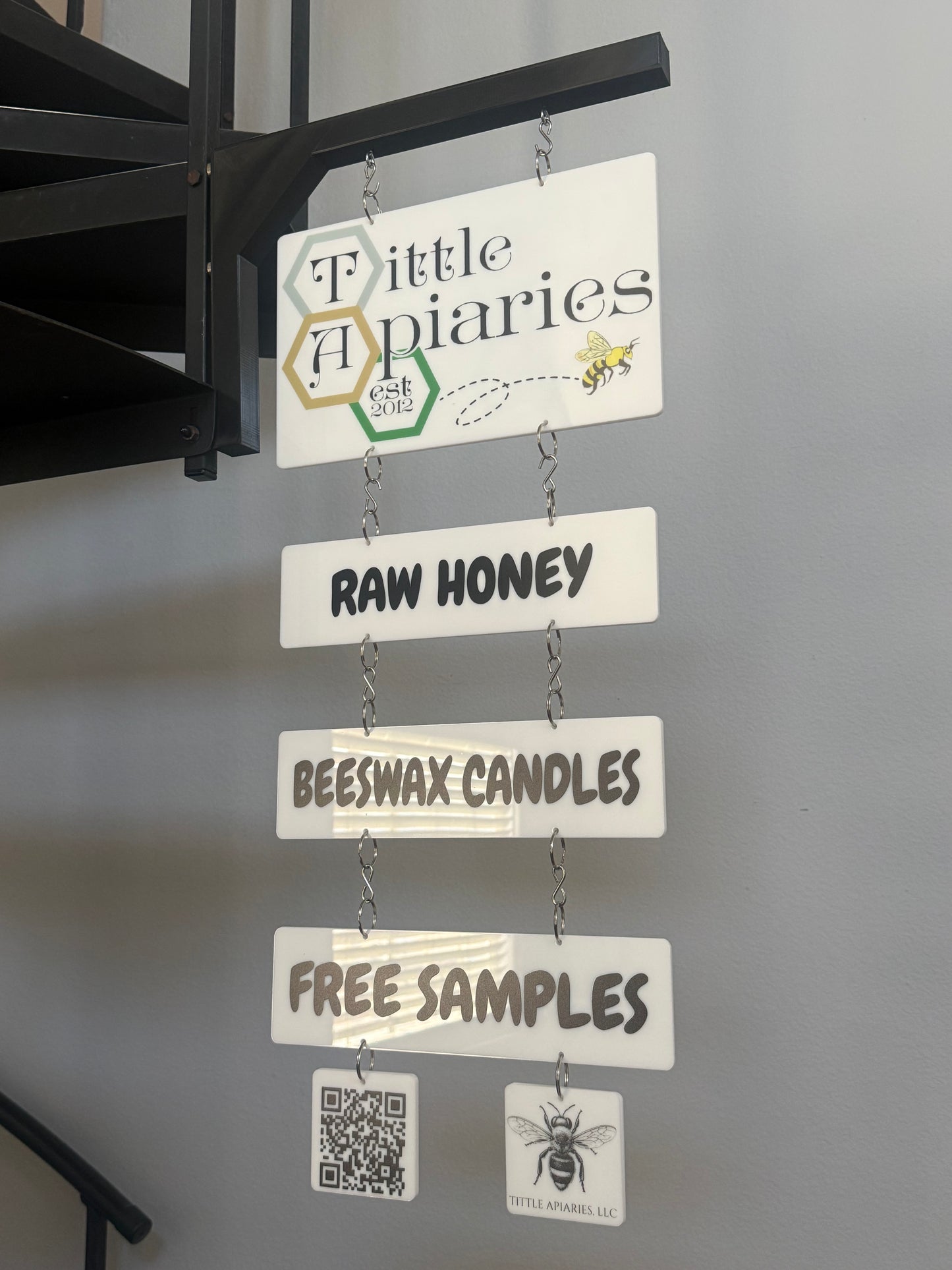 Premium UV & 3d Printed Magnetic Vendor Market Booth Canopy Tent Sign Holder Business Logo Personalized Custom Double Sided Hanging Display