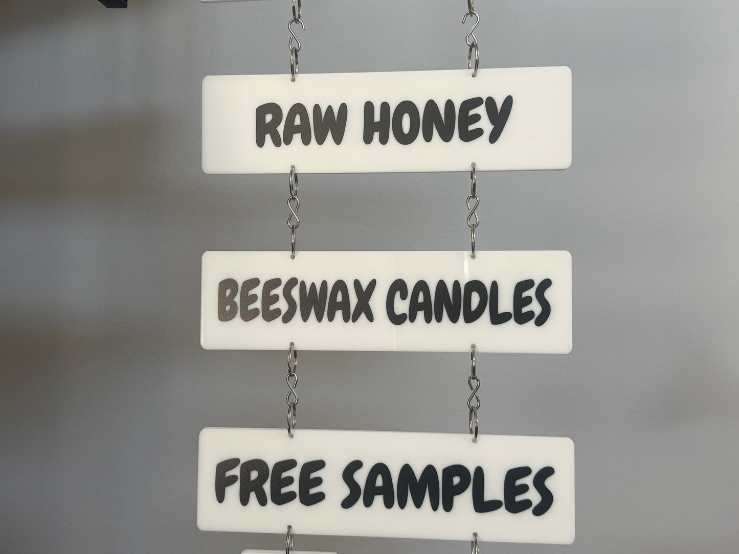 Premium UV & 3d Printed Magnetic Vendor Market Booth Canopy Tent Sign Holder Business Logo Personalized Custom Double Sided Hanging Display