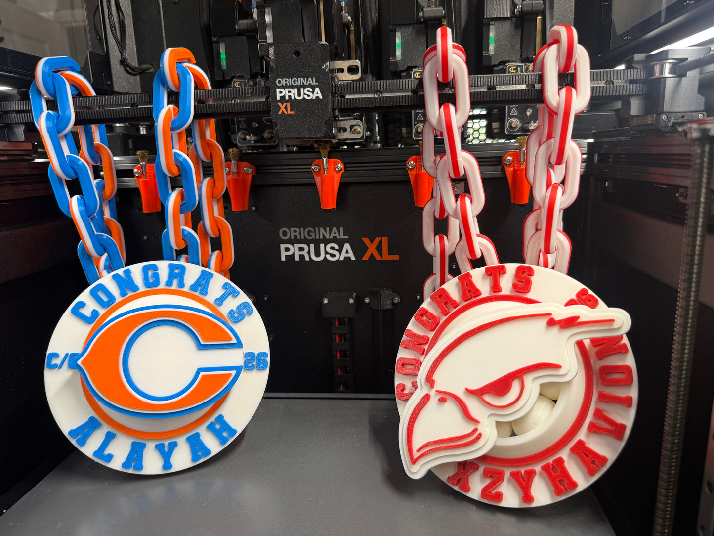 3d Printed SPINNING Graduation Rally Championship Chain Player of the Game I Custom I Sports MVP Baseball Football Cheer Wedding Concert