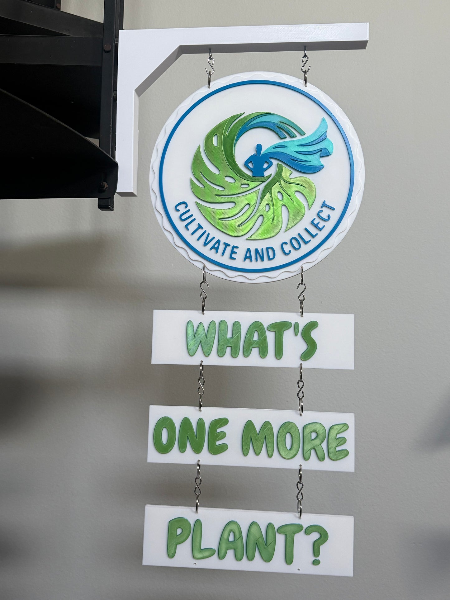3d Printed Magnetic Vendor Market Booth Canopy Tent Sign Holder Hanging Business Logo Personalized Custom Double Sided Hanging Round Display