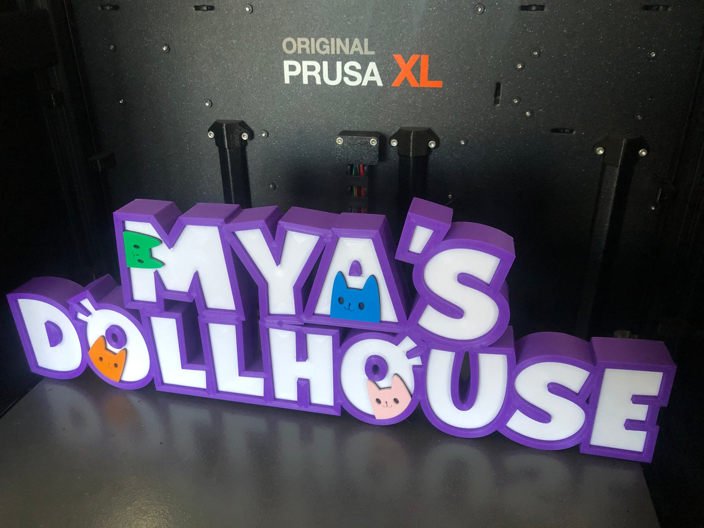 3d Printed Dollhouse Inspired Name Plate Display I Personalized Desk Sign I Birthday Gift I Her His Gift I Party Cake Favor