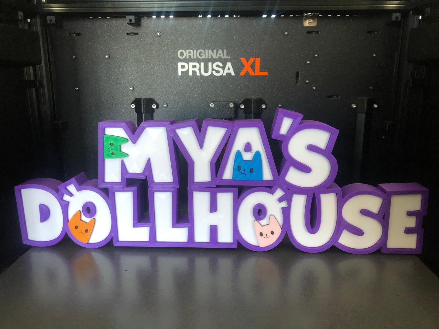 3d Printed Dollhouse Inspired Name Plate Display I Personalized Desk Sign I Birthday Gift I Her His Gift I Party Cake Favor