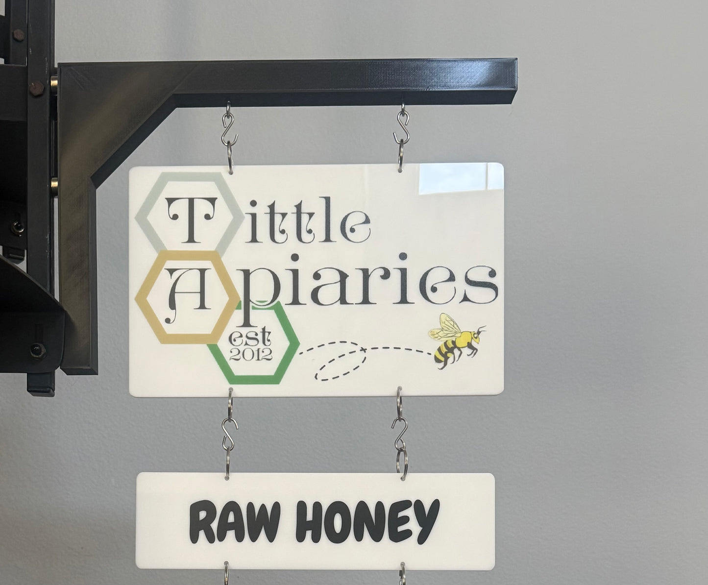 Premium UV & 3d Printed Magnetic Vendor Market Booth Canopy Tent Sign Holder Business Logo Personalized Custom Double Sided Hanging Display