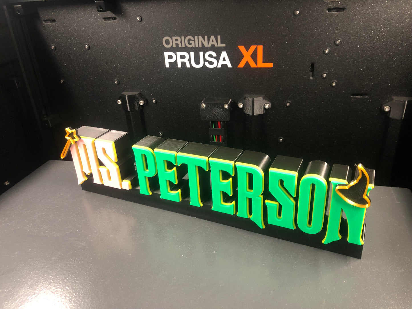 3d Printed Witches of Oz Inspired Name Plate I Personalized Desk Sign I Office Gift I Her His Gift I Display I Dorothy I Wicked West I Gold