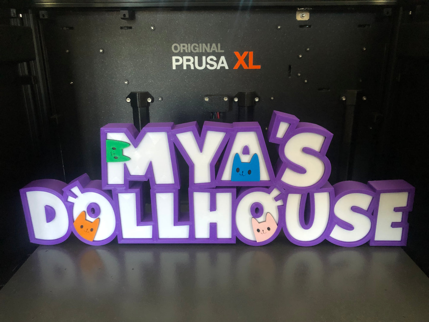 3d Printed Dollhouse Inspired Name Plate Display I Personalized Desk Sign I Birthday Gift I Her His Gift I Party Cake Favor