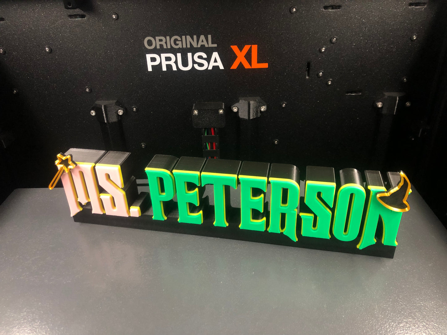 3d Printed Witches of Oz Inspired Name Plate I Personalized Desk Sign I Office Gift I Her His Gift I Display I Dorothy I Wicked West I Gold