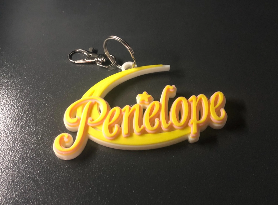 3d Printed SM Moon anime Inspired Name Plate I Personalized Desk Sign I Birthday I Her Gift Display I 90s retro I Throwback I Nostalgia