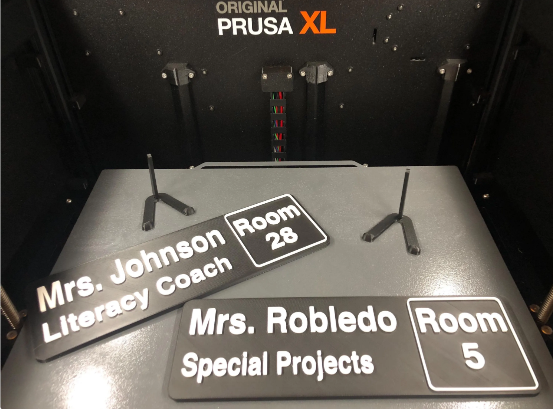 3d Printed School Classroom Door Sign Magnetic Display I Personalized Gift I Science Math STEM Back to School Teacher Appreciation Principal