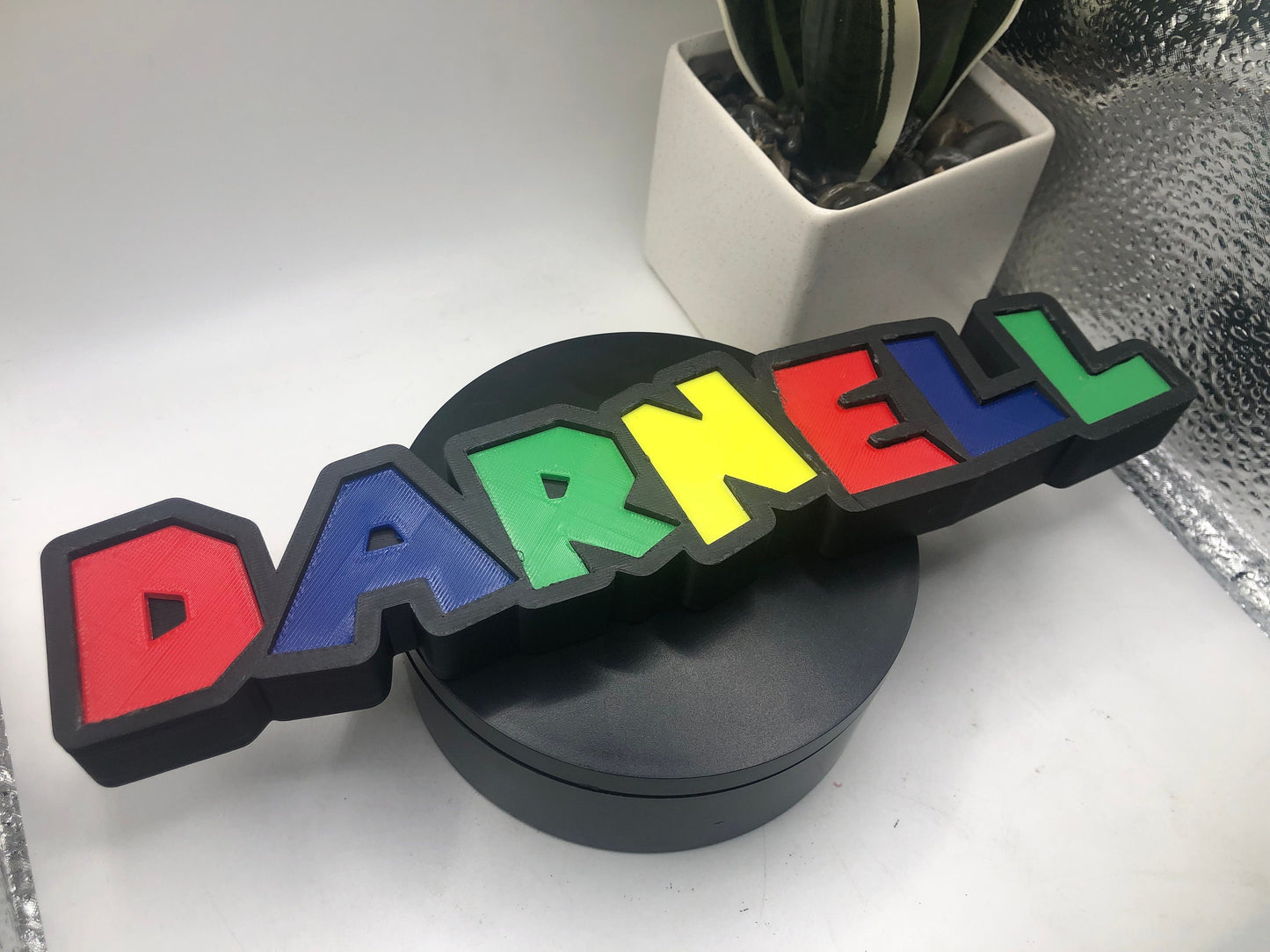 3d Printed SMB Bros Name Display I Personalized Desk Sign I Her His Gift I Kid's Room I Mushroom I Princess I Throwback 80s I Back to School