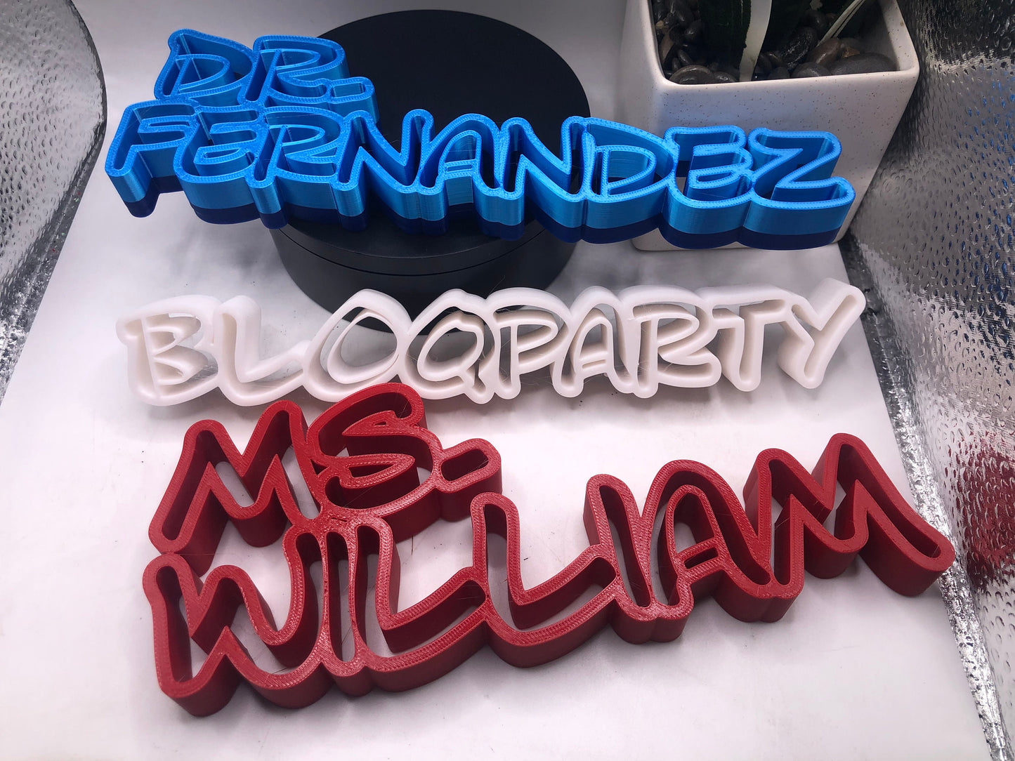 3d Printed Wired Personalized Name Plates I Medical I Nurse LVN CNA RN Teacher I Sign I His Her Gift I Employee I Appreciation I MultiColors