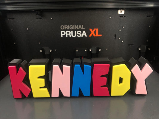 3d Printed SMB Bros Name Display I Personalized Desk Sign I Her His Gift I Kid's Room I Mushroom I Princess I Throwback 80s I Back to School